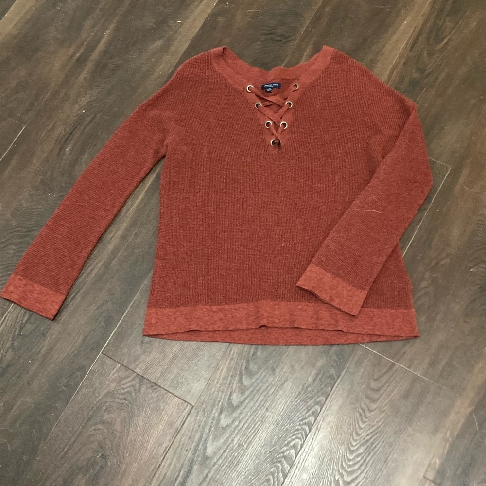 Red American Eagle Sweater Large